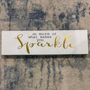 Gold and White Inspirational Wall Decor